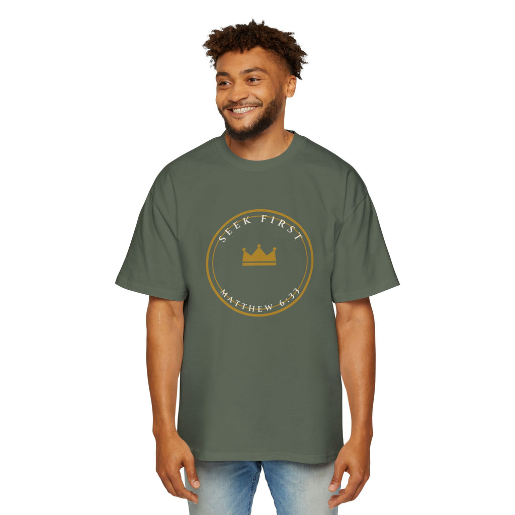 Seek First Crest Oversized Tee