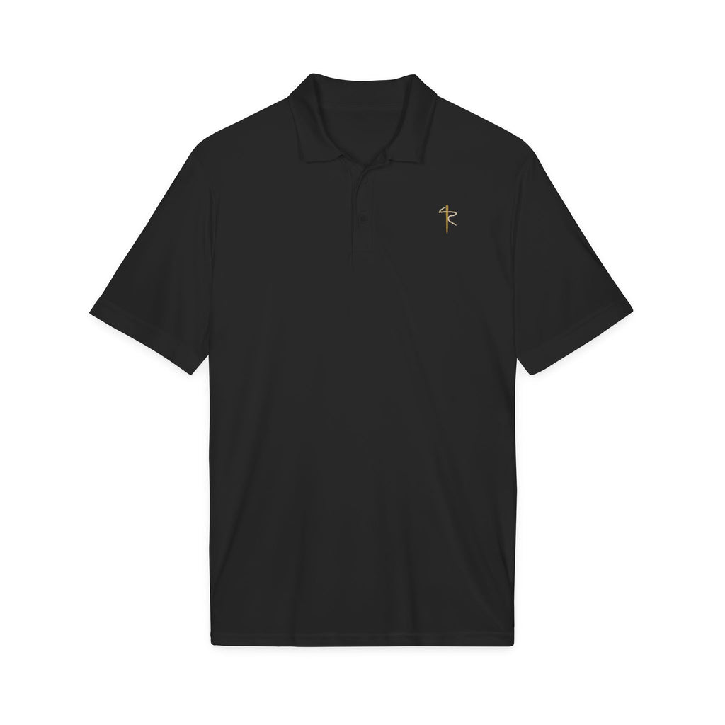 Embroidered Gold Cross Polo