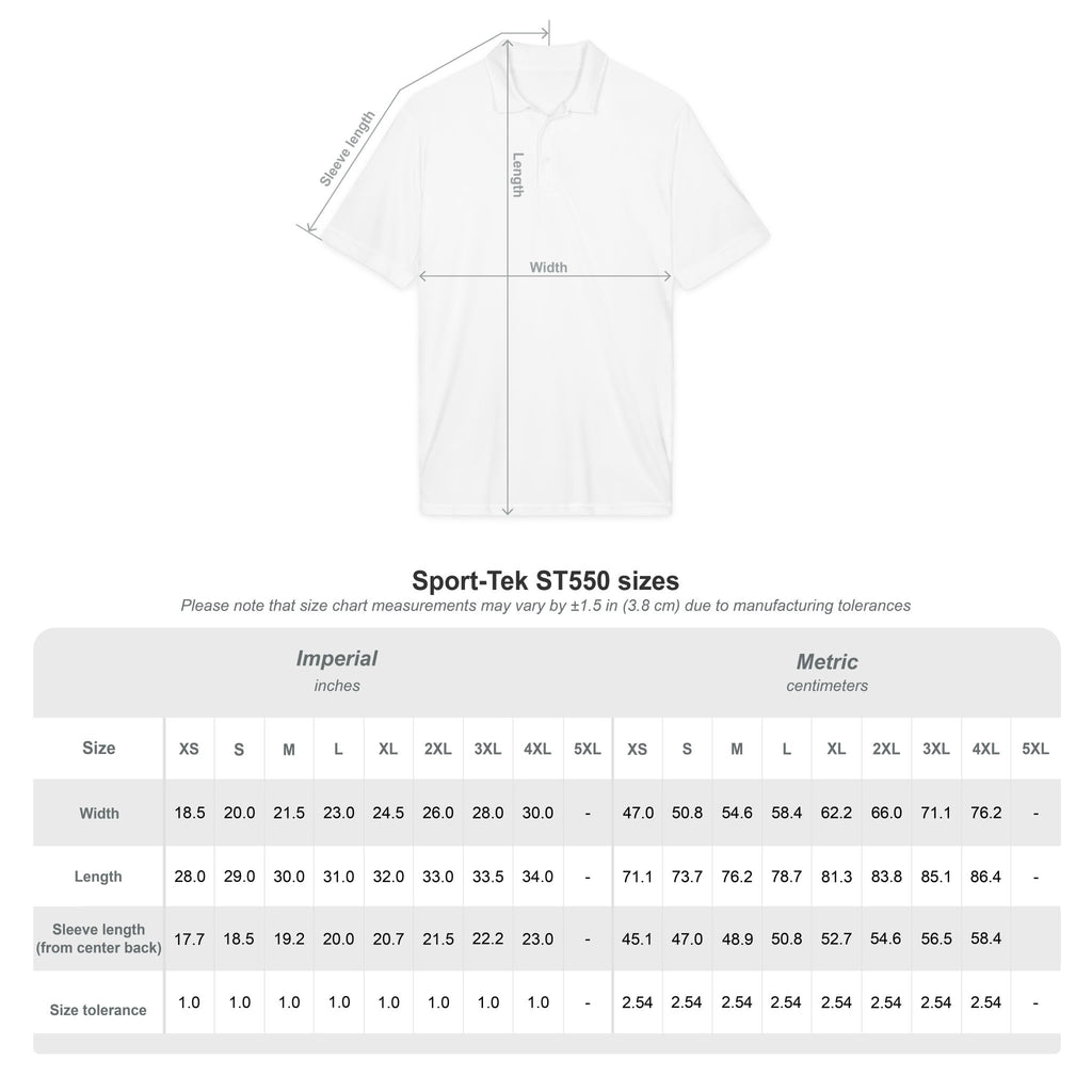 Embroidered Gold Cross Polo