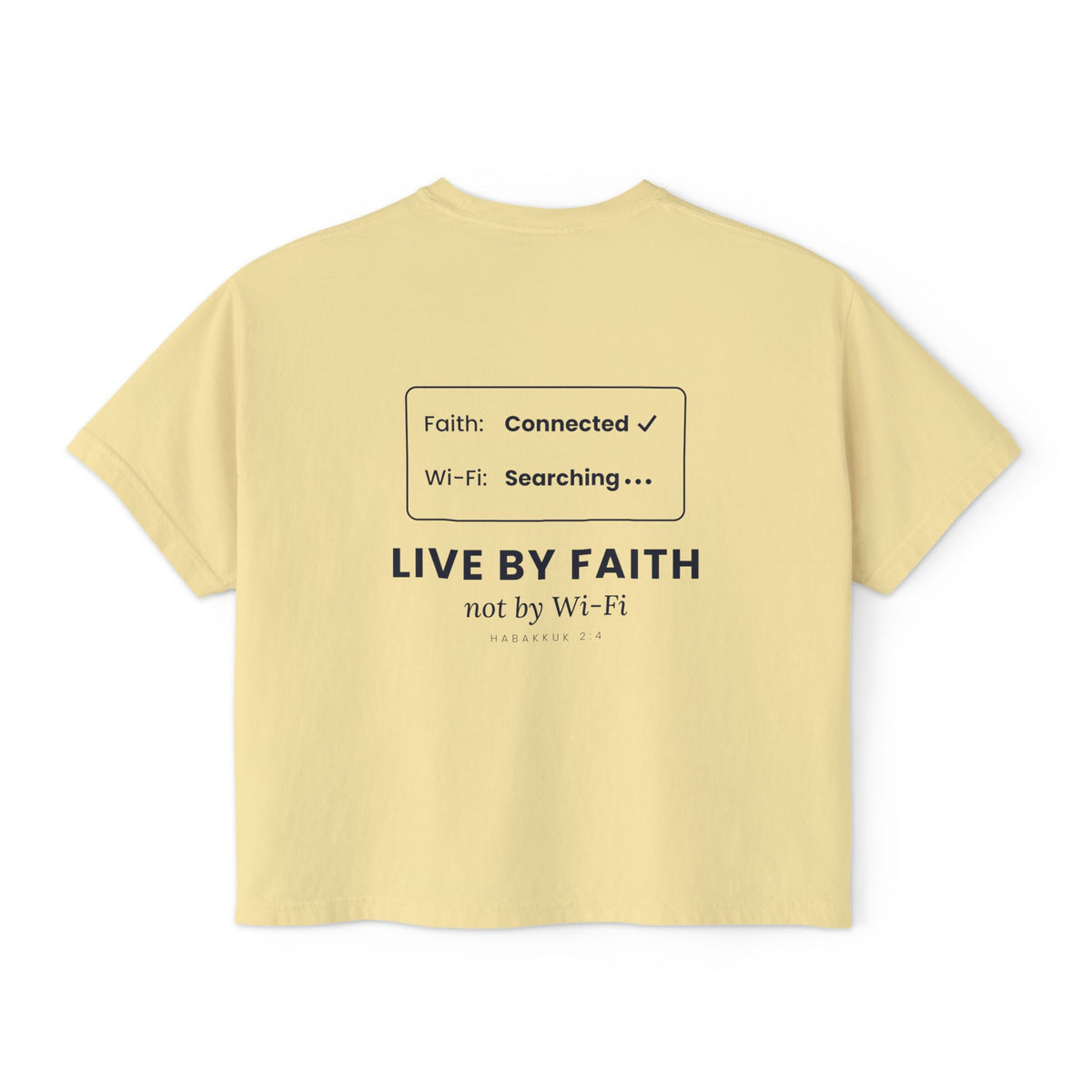 Live by Faith Crop Tee