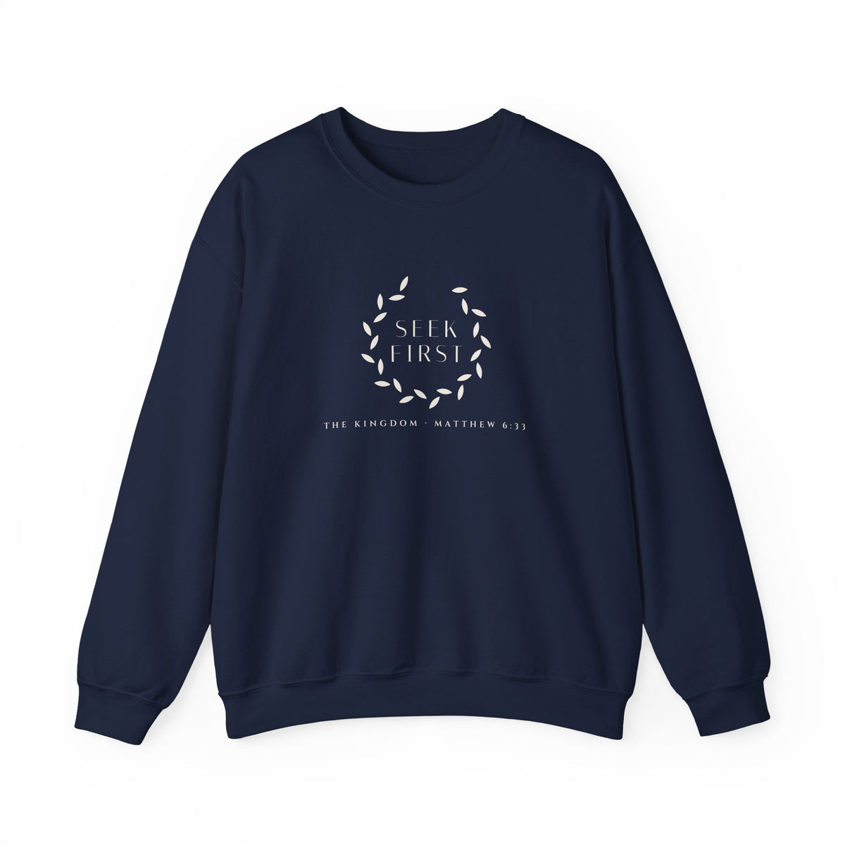 Seek First Wreath Crewneck
