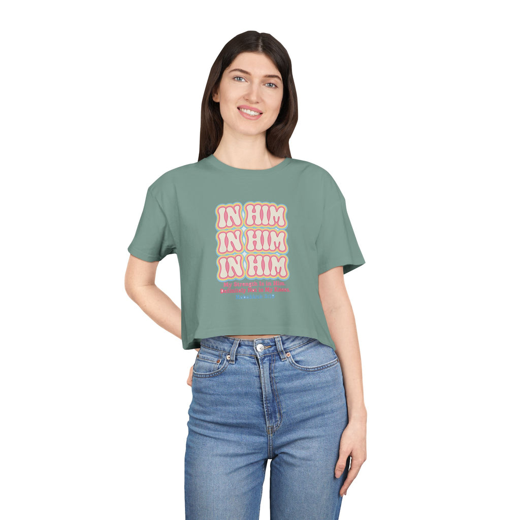 In Him Crop Tee