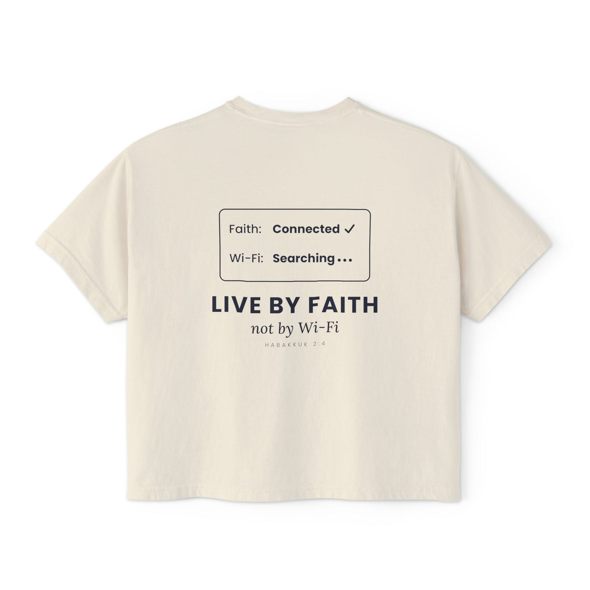 Live by Faith Crop Tee