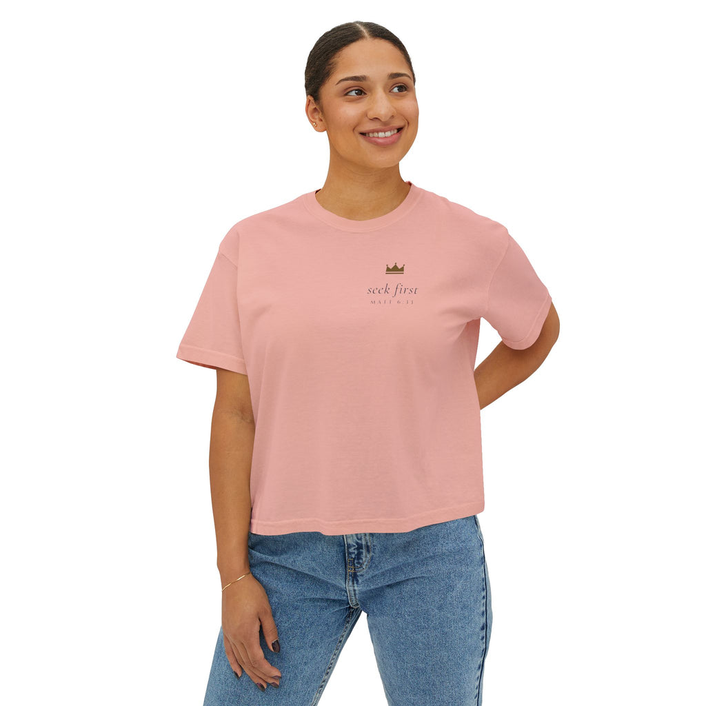 Seek First Minimal Crop Tee