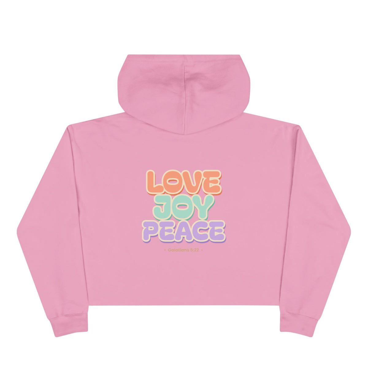 Love Joy Peace Crop Hoodie