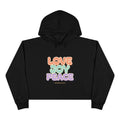 Love Joy Peace Crop Hoodie
