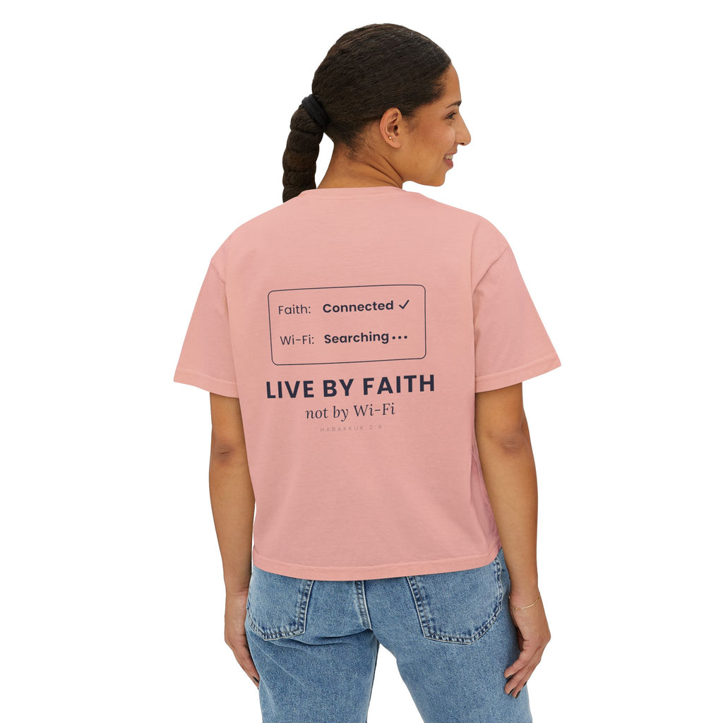 Live by Faith Crop Tee