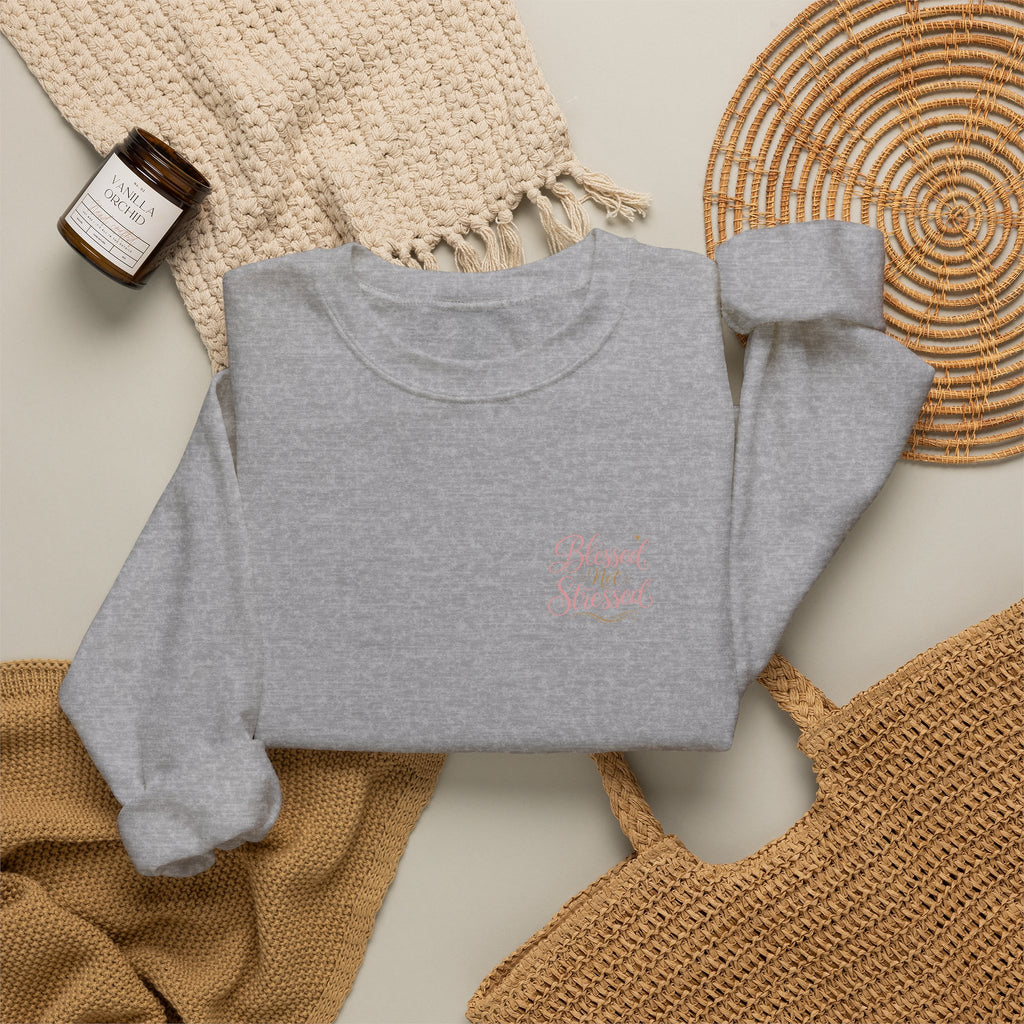 Blessed Not Stressed Crewneck