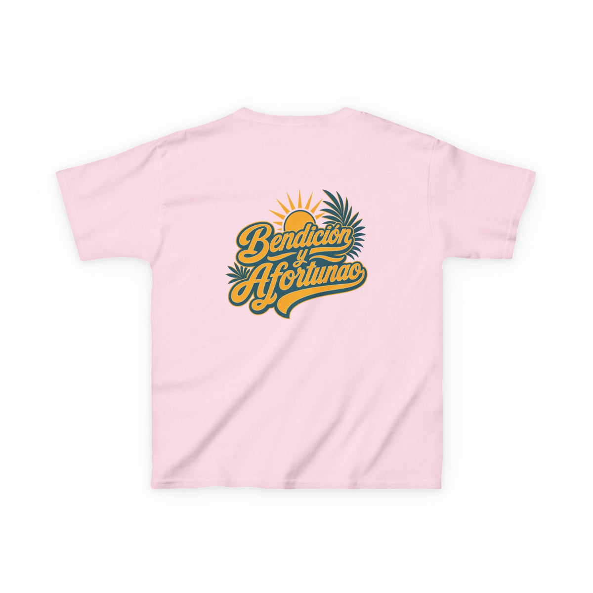 Bendecío y Afortunao Kids Tee
