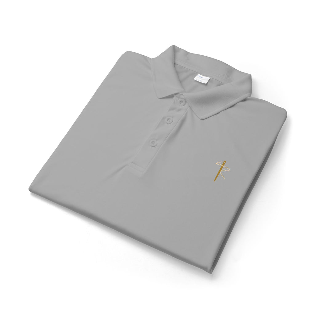 Embroidered Gold Cross Polo