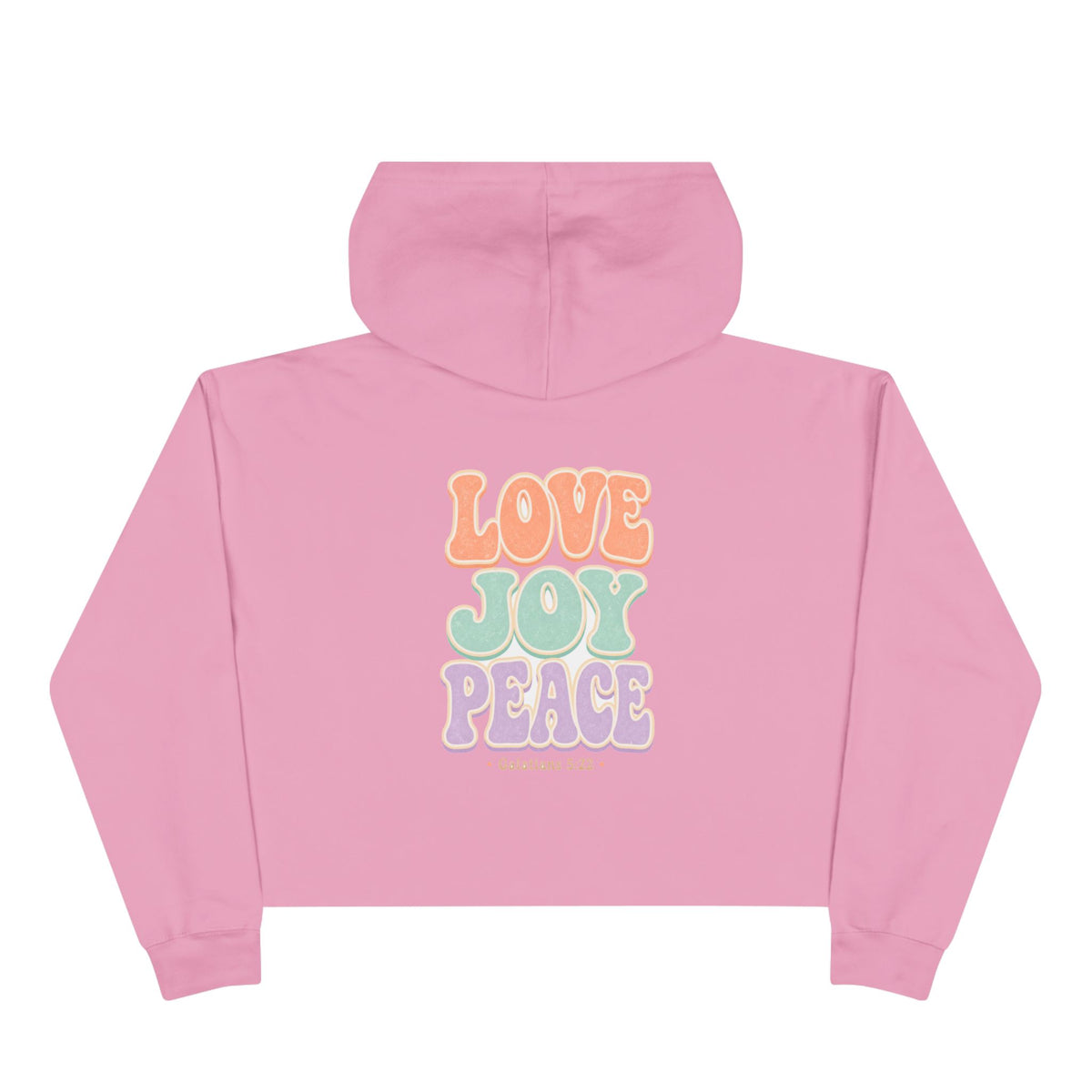 Love Joy Peace Crop Hoodie