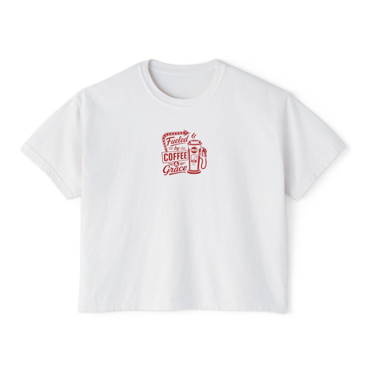 Fueled by Coffee & Grace Crop Tee