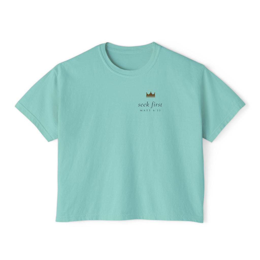 Seek First Minimal Crop Tee