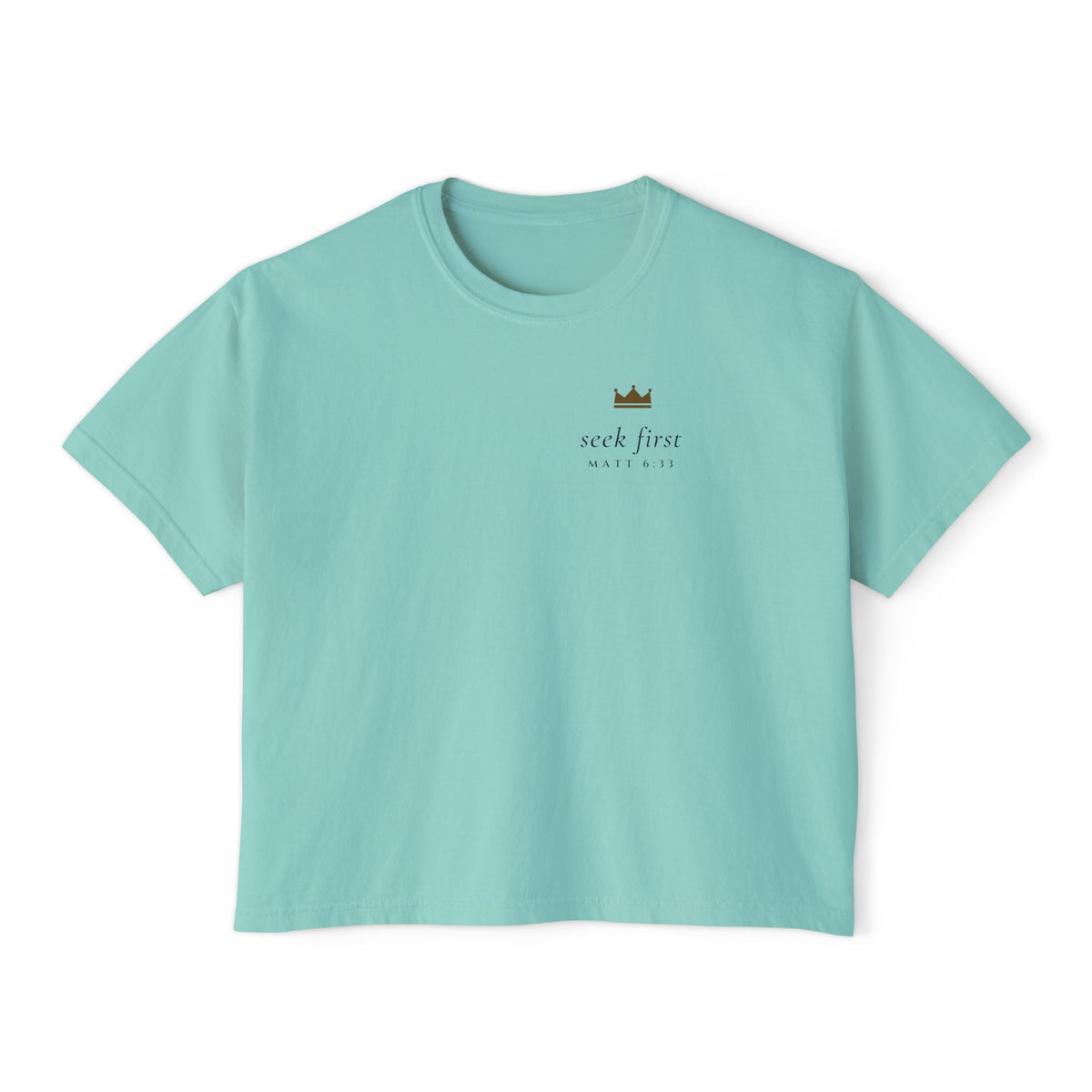 Seek First Minimal Crop Tee