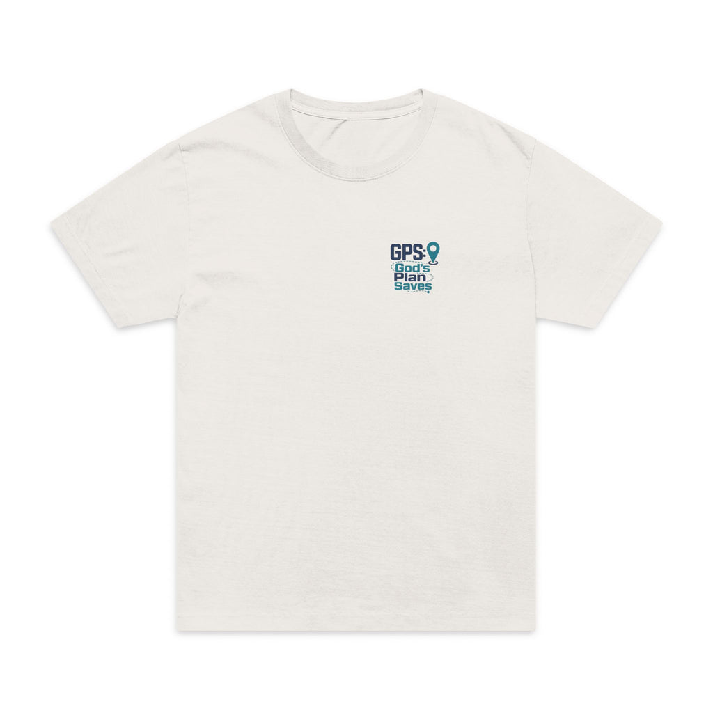 GPS: God's Plan Saves Pocket Tee