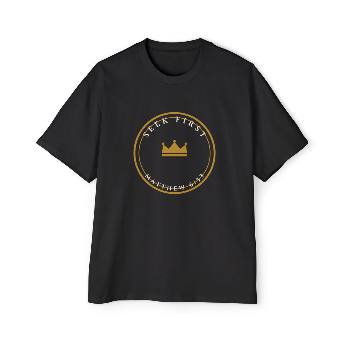 Seek First Crest Oversized Tee