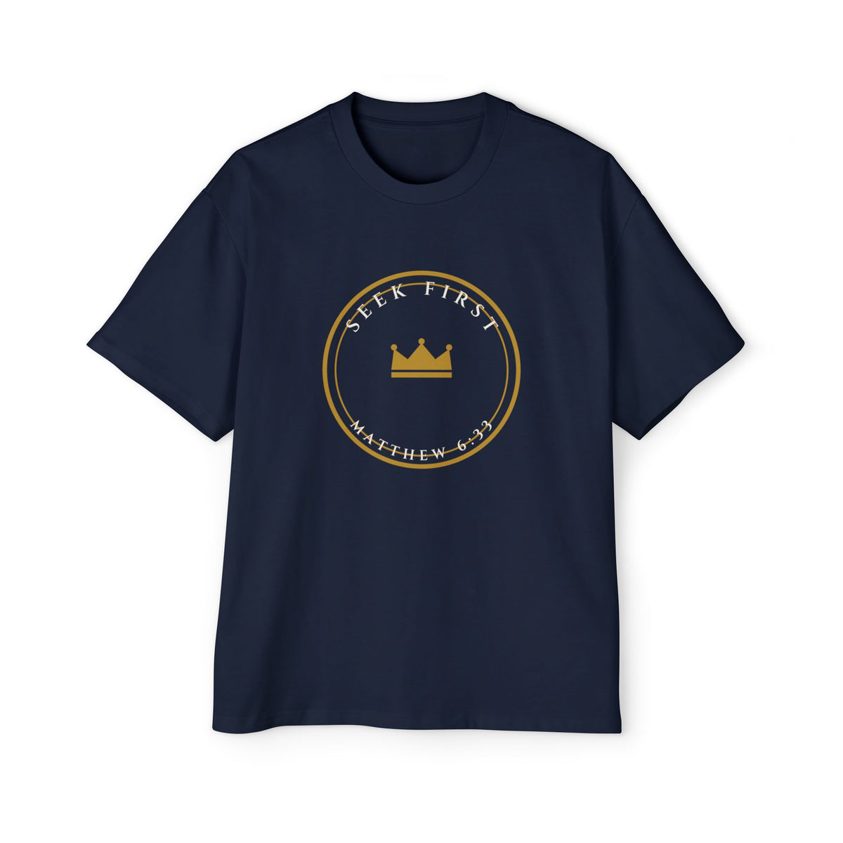 Seek First Crest Oversized Tee
