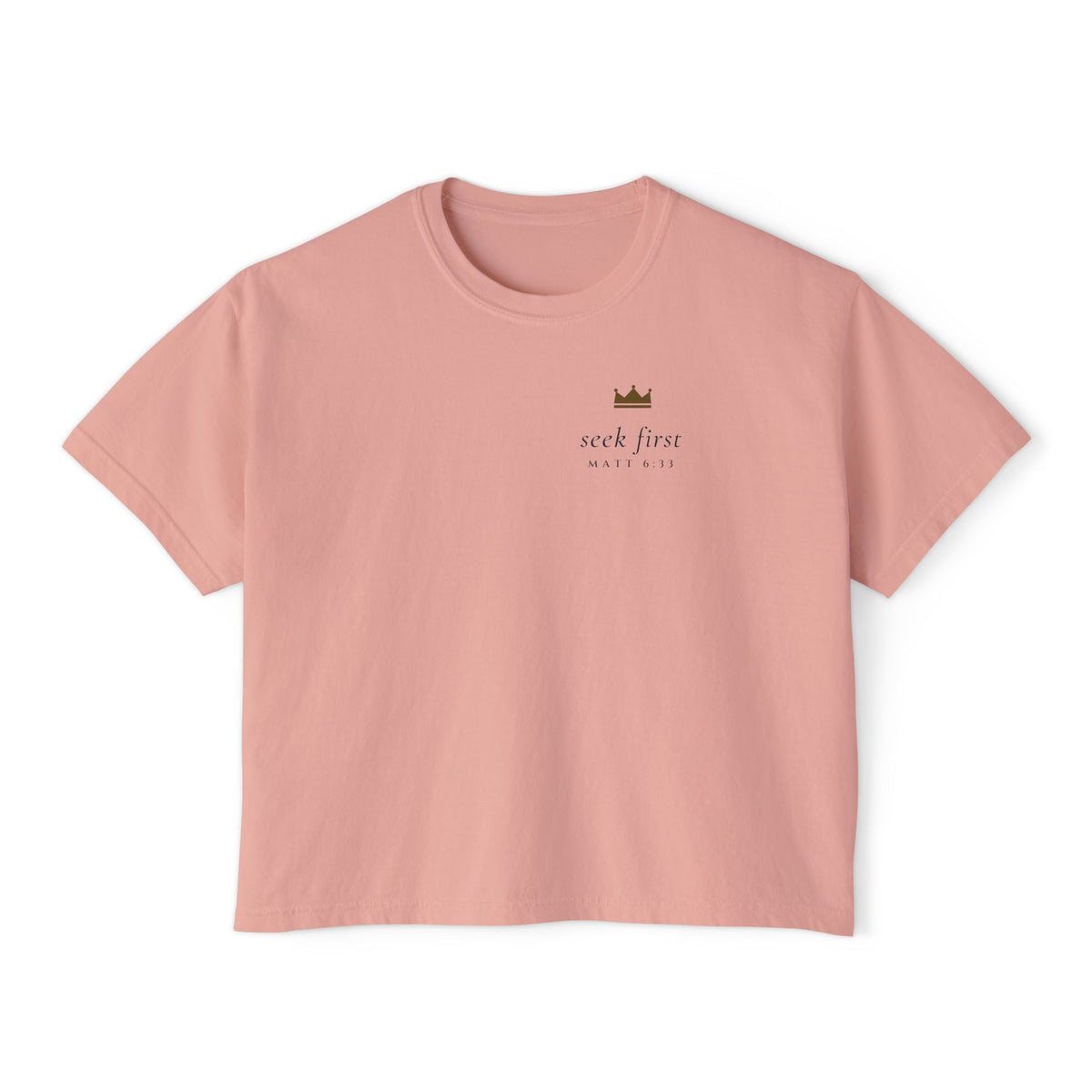 Seek First Minimal Crop Tee